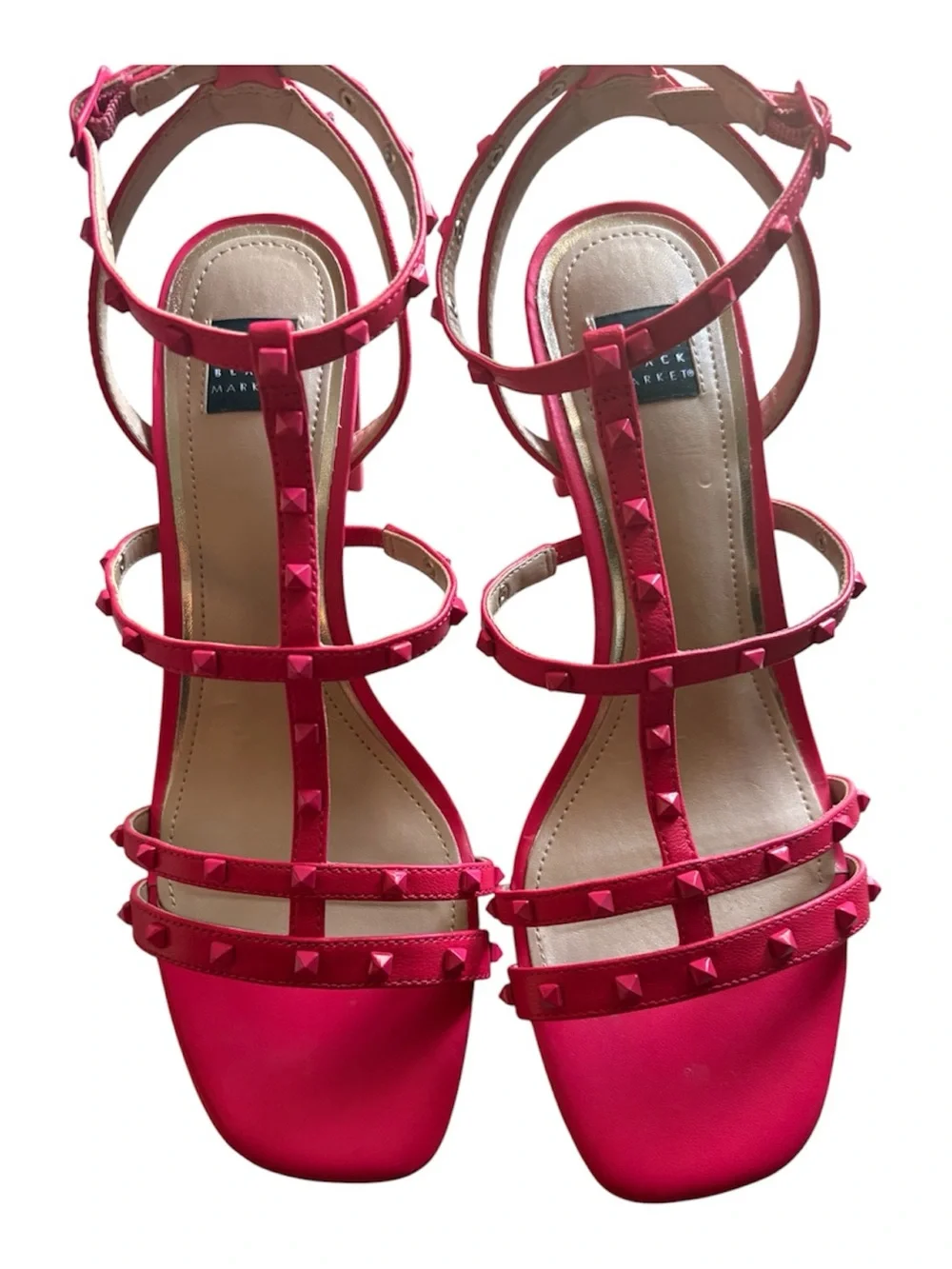 WHITE HOUSE BLACK MARKET Pink Heels-SIZE 7.5